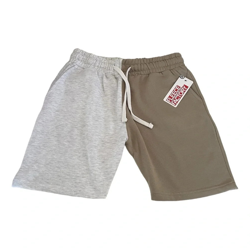 Fleece Factory Two Tone Drawstring Men’s Casual Shorts Medium (Fitted) NWT